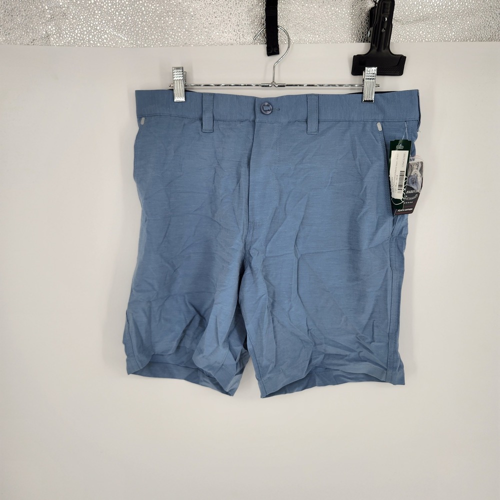 Flag & Anthem Mens Millen Performance Hybrid Shorts Light Blue 34 8 Inch Inseam